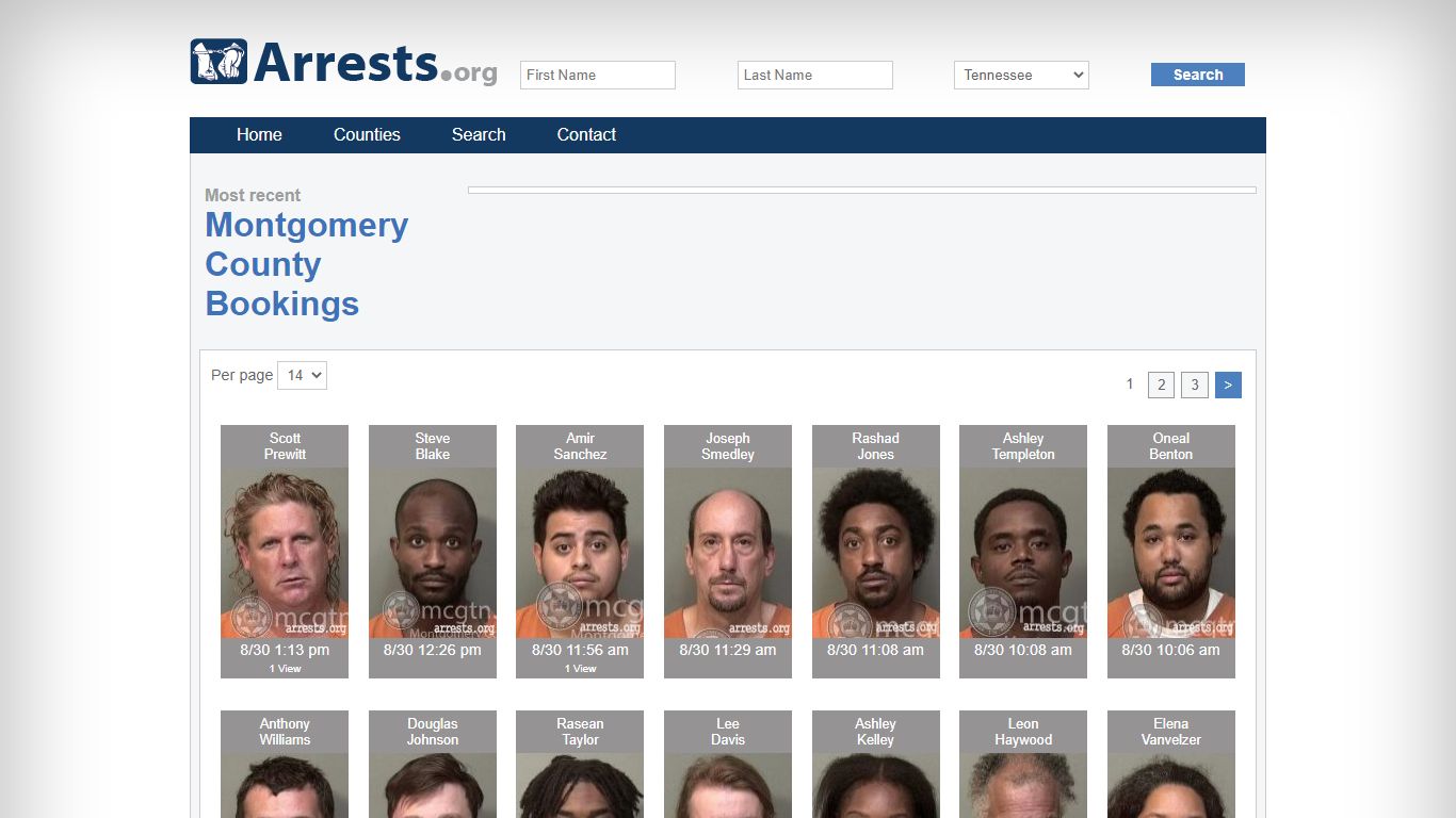 Montgomery County Arrests and Inmate Search